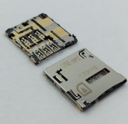 MICRO SIM卡座自弹7PIN H1.27  Push Card