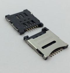 MICRO SIM卡座掀盖6PIN H1.8 sim card