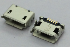 MICRO USB 5P 7.2间距 卷边 DIP+SMT Micro 5pin