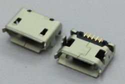 MICRO USB 5P 7.2间距 卷边 DIP+SMT Micro 5pin