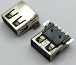 USB A/F全贴有柱直边耐高温 4PIN