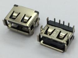 USB A/F 90度DIP短体四脚鱼叉10.6mm